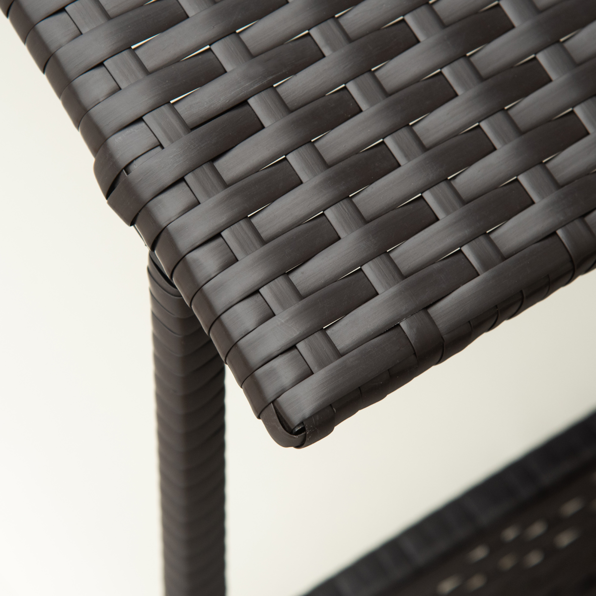 Rattan Cat Lounger with Canopy – Dark Brown & Cream