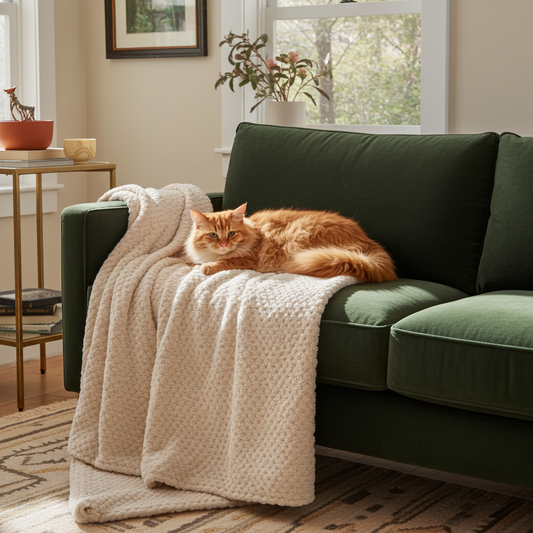 Soft Microfiber Cat Blanket
