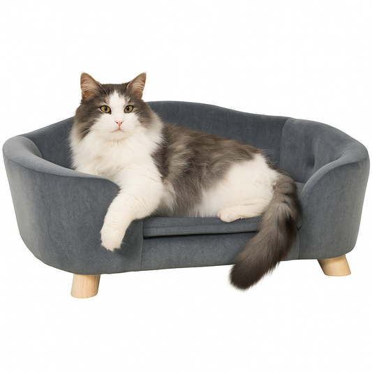 Luxury Cat Sofa - Grey
