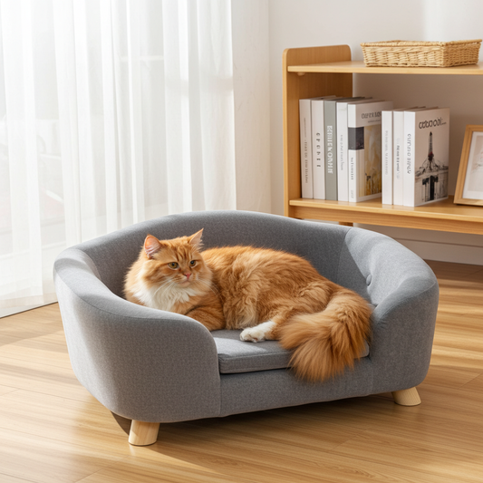 Luxury Cat Sofa - Grey